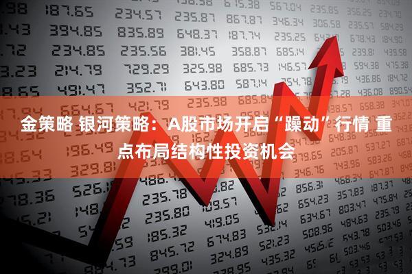 金策略 银河策略：A股市场开启“躁动”行情 重点布局结构性投资机会