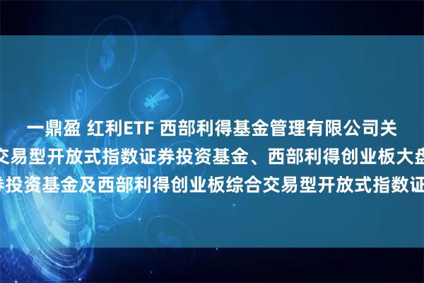 一鼎盈 红利ETF 西部利得基金管理有限公司关于旗下西部利得深证红利交易型开放式指数证券投资基金、西部利得创业板大盘交易型开放式指数证券投资基金及西部利得创业板综合交易型开放式指数证券投资基金新增申购赎回代理券商的公告20251114